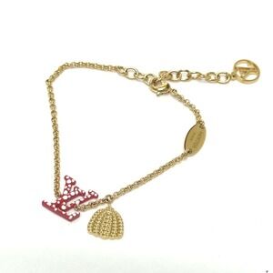 LOUIS VUITTON Red Charm Bracelet